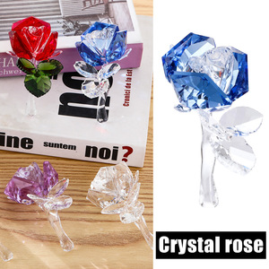Adornos de Rosas de Cristal, Coloridos y Decorativos, Regalos para el Hogar, San Valentín, Estilo Moderno - Product Image 5