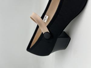 Zapatos de lona negros al por mayor con tacón - Tacones de baile personalizables a granel para estudios de danza y trópeos de teatro OEM/ODM en stock - Product Image 5