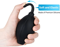 Bulles d'air anti-poussière en silicone, logo personnalisé, petites soufflantes d'air en silicone souples pour l'élimination de la poussière des aides auditives