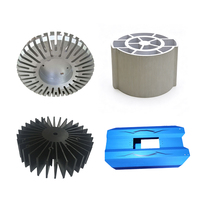 Dissipateur thermique en aluminium extrudé sur mesure, à ailettes haute densité, dissipateur thermique en aluminium usiné CNC, radiateur de refroidissement OEM ODM