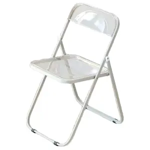 Оптовая продажа низкая цена акриловый пластиковый прозрачный складной стул для использования домашней мебели