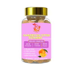 Private Label <b>Magnesium</b> Oxide <b>Gummies</b> with Ashwagandha Extract Chamomile Extract to Improve Sleep Quality Herbal <b>Gummies</b> - Product Image 1