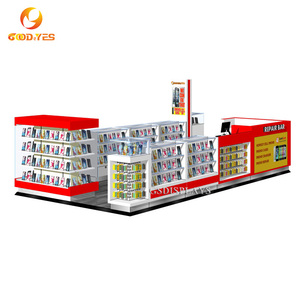 Kiosco de Accesorios para Teléfonos con Iluminación LED, MDF Ecológico, Creativo, para Compra y Recogida de Teléfonos, Exhibidores Personalizados - Product Image 6