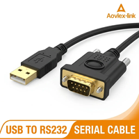 Cable adaptador USB 2,0 a puerto Serial, convertidor OEM de 6 pies FTDI a DB9, RS232