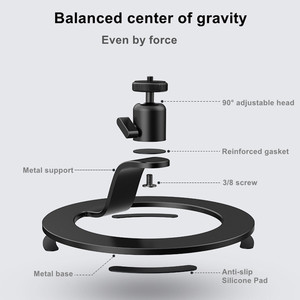 Salange Desktop Vrijstaande Verstelbare Projector Tafel Standaard 360 Rotatie Projector Standaard Voor Bureau - Product Image 2