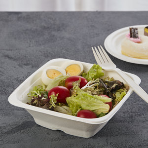 Placa de papel PFAS desechable, cuencos de Burrito compostables de Ramen - Product Image 3