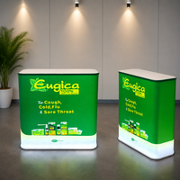 Tables pliantes promotionnelles pour supermarchés, tables légères en tissu, comptoirs de réception, présentoirs pour salons professionnels