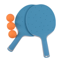 Kinder Kunststoff Tischtennis Klinge Fledermaus Freizeit Sportspiel zeug Set mit Bällen Leichte Spitze Schwerer Griff