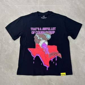 Camiseta informal holgada con cuello redondo y estampado de letras para hombre y mujer, versátil, de verano, de manga corta - Product Image 3