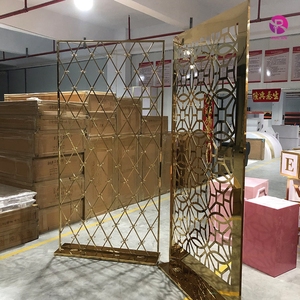 Party Decoration Furniture Stainless Steel <strong>Candle</strong> Wall Backdrop for <strong>Mehndi</strong> Indian Wedding - Product Image 4