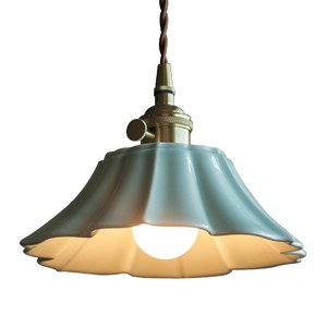 <b>Lamp</b> Tasty Ceramic Pendant <b>Light</b> Plum Green Glaze Round Single Head <b>LED</b> Home Lighting - Product Image 4