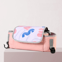 Sac de rangement pour maman de grande capacité personnalisé, sac de rangement pour poussette en tissu polyester, sac à couches isotherme avec motif maman
