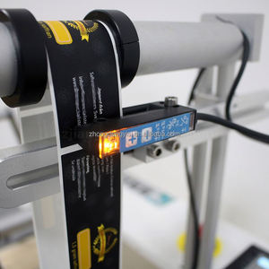 PLC Intelligent Desktop <b>Small</b> Semi Auto Round <b>Bottle</b> Labeling Machine Self Adhesive Label Double Sided Positioning Red Wine Oval - Product Image 5