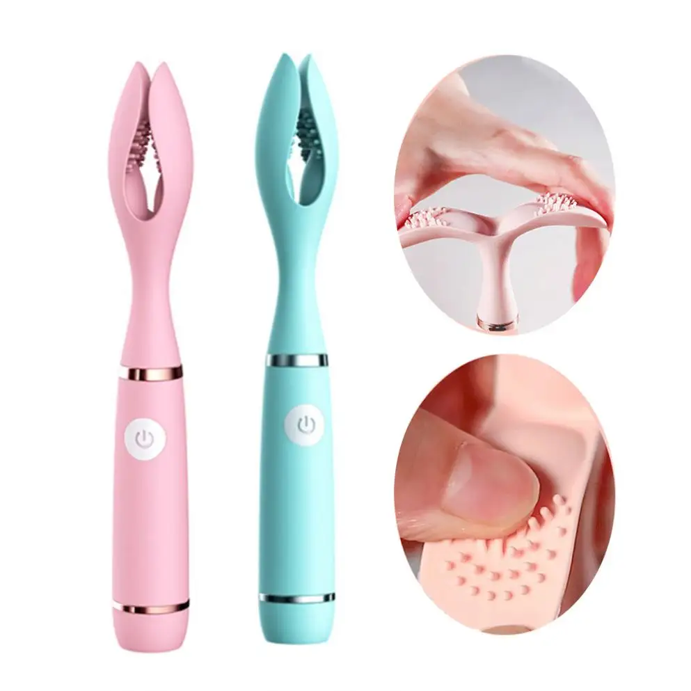 A forma di U espandi plug anali Clip vibratore clitoride Vagina figa capezzolo anale stimolare USB ricarica giocattoli del sesso per le donne