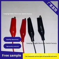 Câble d'alimentation de batterie avec bornes à clips alligator rouge et noir, sans isolation, pour machine à souder, CN