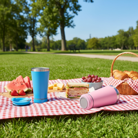 Haut-parleur intelligent portable 400g en plastique alimenté par courant continu avec lumière LED et gobelets intégrés