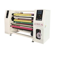 Machine automatique de refendage et de rembobinage de bande BOPP avec distributeur de bande pour papier/feuille/carton/emballage en plastique