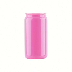 16Oz Cup Sublimation Blank 16 Oz Drinking <b>Jar</b> Beer <b>Water</b> Bottle Glass Can Cups With Lid - Product Image 4