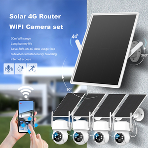 Không dây Internet hotspot điện năng lượng mặt trời Pin 4 gam LTE Wifi <span class=keywords><strong>Router</strong></span> Sim thẻ ngoài trời năng lượng mặt trời với 2K HD PTZ camera an ninh Set - Product Image 3