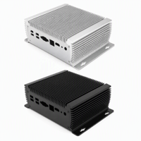 Kotak Proyek Elektronik Mini PC, Casing Kustom CNC Aluminium Ekstrusi, Desktop Mini ITX, Set Top Aluminium Enclosures, Mini PC