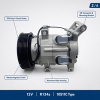 Compresseur de climatisation de voiture 88310-0K310 12V R134a 7PK pour Toyota Hilux Vigo Innova Diesel 2KD 1KD