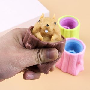 New Arrival Evil Squirrel TPR Pop-up <b>Squeeze</b> Toy Cute Decompression Stress Relief Toys for Kids Boys and Girls - Product Image 5