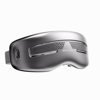 Masajeador de Ojos con Compresas Frías/Calientes, Bluetooth Inalámbrico, Funciones Inteligentes, Función Musical, Batería de 2000 mAh, Conector Tipo C