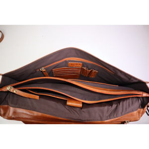 Nouveauté : Sac messager pour femme en cuir véritable, grande capacité, cuir de vachette pleine fleur, logo personnalisé, vente en gros - Product Image 2