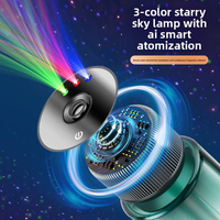 Difusor de Aroma Inteligente para Auto con Inducción, Atomización Ultrasónica, Ambientador Recargable con Encendido/Apagado Automático, Rociador de Perfume para Auto