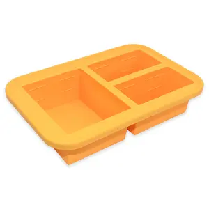 Non-stick Soup Freezer Container Extra Large Silicone Ice Cube Freezing Trays BPA Free Silicone Freezer Tray With Lid