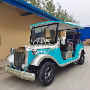 Voiturette de golf électrique de luxe personnalisée avec moteur 72V, 5 à 14 places, pour réceptions VIP sur les terrains de golf et les clubs, style rétro, pour la visite de sites touristiques, voiture vintage - Product Image 1