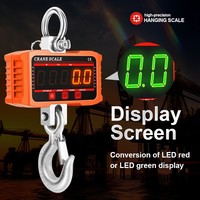 Báscula digital colgante impermeable de 1000kg-3000kg con pantalla LCD LED, carcasa de plástico, para control de peso en banco y pesaje de ejes