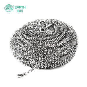Stainless Steel Scouring Pad Round 20g <b>Scrub</b> Cleaning <b>Brush</b> For Kitchen Sink Dishware - Product Image 2