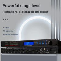 Processeur Audio professionnel DSP480 gestion des haut-parleurs numériques en métal 4 entrées 8 sorties Dsp pour la gestion Audio
