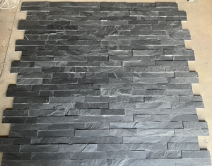 Black Quartzite Modern Split Villa Exterior Wall Cladding <strong>Slate</strong> 60x15x1-2cm Durable Eco-Friendly Antacid 5 Year Warranty - Product Image 6