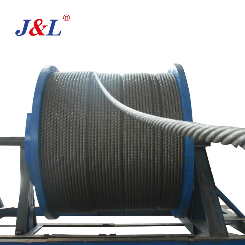 Julisling-Cuerda de alambre de acero, hilo Redondo de corte galvanizado suave, Cable galvanizado de construcción 6X36 Sw 1 Ton Rhrl