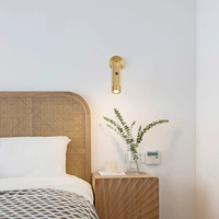 Lampe murale à bouton-poussoir pour la maison, éclairage de lecture LED, chambre d'hôtel, chevet, avec installation encastrée