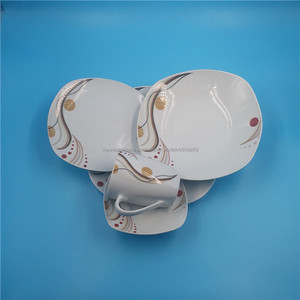 Buena calidad cerámica platos decal borde dorado 20 o 30 piezas vajilla de porcelana - Product Image 1