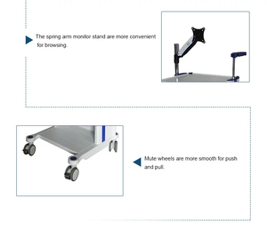 Xe đẩy đa năng dùng trong bệnh viện MT MEDICAL, chuyên dụng cho phẫu thuật nội soi tử cung, nội soi phụ khoa, nội soi tai mũi họng và các thiết bị thẩm mỹ. - Product Image 3