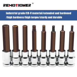 4-19mm 1/2 mở rộng điện cờ lê tuốc nơ vít Ổ cắm Bit công cụ S2 lục giác ổ cắm Bộ - Product Image 2