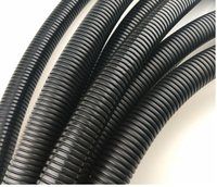 Résistant Aux Uv Solaire Noir hdpe Imperméable Flexible Fendu Ondulé Tuyau de Conduit