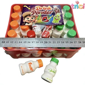 Bonbons en <span class=keywords><strong>poudre</strong></span> à manger sèche aromatisés aux fruits en mini-bouteilles avec pailles, saveurs mélangées, collations instantanées amusantes pour les fêtes d'enfants - Product Image 5