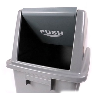 Anti Static Eco-Friendly Slim Design Covered Rectangular Plastic Strip <strong>Smoke</strong> Exhaust Vent Garbage <strong>Bin</strong> for Park School Office - Product Image 6