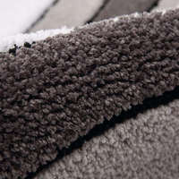 Rechteckiges gestreiftes Muster Tufted Business Style Teppich Maschinen gefertigte Plüsch pfahl höhe Boden matte Maschinen wasch bar für zu Hause
