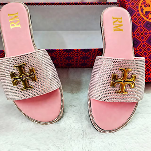 Nuevas Sandalias Planas de Diseño de Lujo 2026 al por Mayor, Versátiles, Retro, Sencillas, con Pedrería para Mujer - Product Image 5