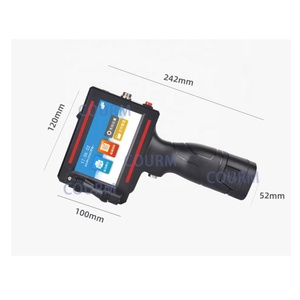 M6 cầm tay Carton Nhỏ Kraft Giấy túi nhựa bọt Hội Đồng Quản trị ngày sản xuất hai chiều mã số lô logo máy in phun - Product Image 6