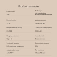 Focus Best Electronic Foreign Language Real-time 144 Language Translate earbuds Écouteurs intelligents de traduction