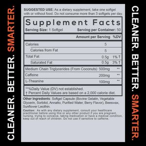 Cápsulas de Cafeína de Alta Calidad con 100mg de L-Teanina, 60 Cápsulas, Favorecen la Energía y la Concentración, Suplemento de Cafeína de Larga Duración - Product Image 3