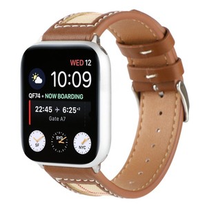 Bracelet en cuir de toile de fenêtre à carreaux pour bracelet de montre <span class=keywords><strong>Apple</strong></span> 38/40mm - Product Image 1