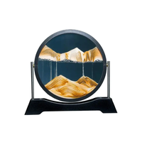 Prix usine 8 \ "3D DIY Mer Profonde Paysage Verre Mobile Sable Art Cadre Photo Affichage Coulant Sable Peinture Outils À Main Haute